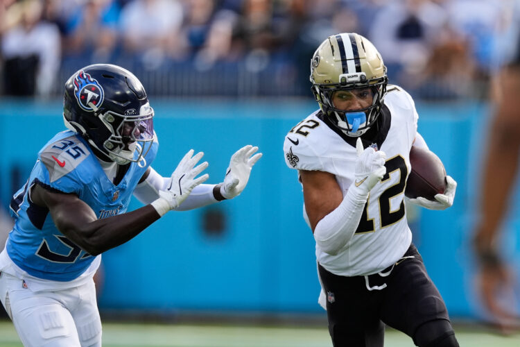 Saints receiver out with blood clot in leg